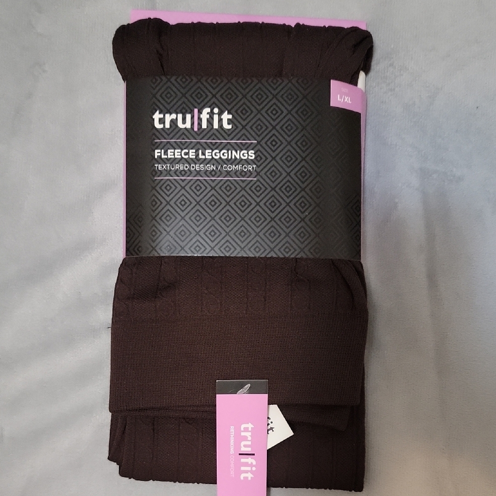 TruFit Brown Fleece Leggings